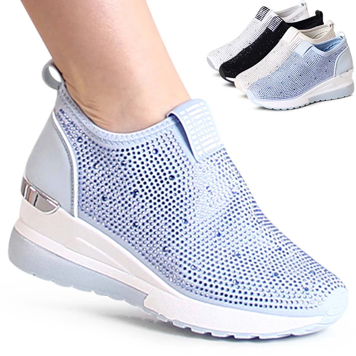 preview Brick origin scarpe ginnastica con strass Inclined Absurd Extraordinary