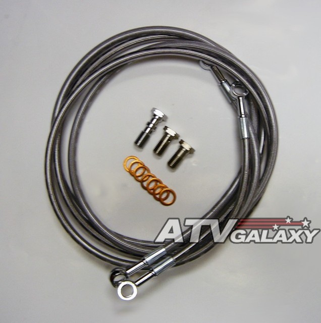 Front Brake Lines Steel Braided Yamaha YFZ450 YFZ 450 eBay
