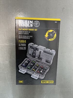Klein Tools (66070) Impact Socket Set with Case (7 Pieces)