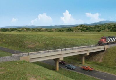 Walthers Cornerstone HO Modern Long-Span Concrete Railroad Bridge Kit 2 933-4592