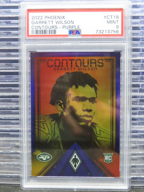 Garrett Wilson Panini Phoenix Contours #CT18 Purple