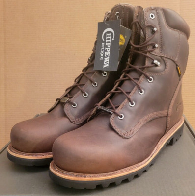 Chippewa Men's Bolville 8'' Nano Comp Toe WP Boots  Size: 14  Fossil Brown  73206