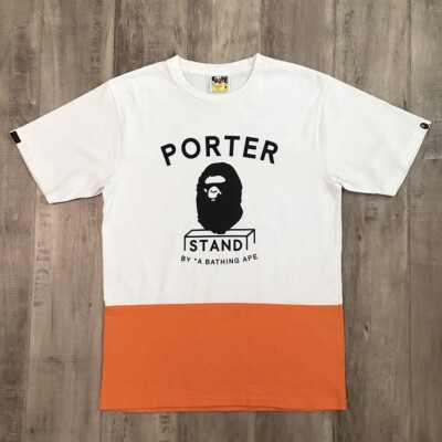 BAPE × PORTER T-shirt A Bathing Ape Size M | eBay