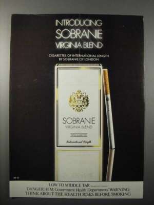 sobranie heated tobacco 1982 Sobranie Virginia Blend Cigarette Ad