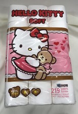 Sanrio Hello Kitty 30 Rolls Soft 3 Ply 219 Sheets Per Roll Toilet Paper Tissue