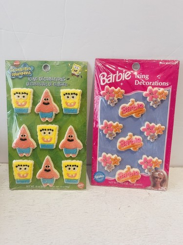 Wilton Vintage Barbie birthday sponge Bob cake topper - Picture 1 of 4