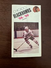Chicago Blackhawks 1988-89 - Calendario de bolsillo / Calendario - Hockey de la NHL - Coca Cola