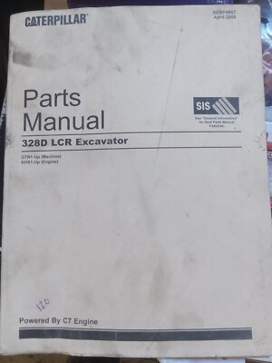 CAT Caterpillar 328D LCR PARTS MANUAL BOOK CATALOG LIST EXCAVATOR GUIDE sn GTN