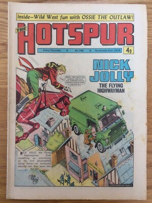 The Hotspur #785 2/11/74 Nick Jolly, Knot Of Courage, DC Thompson UK Comic 