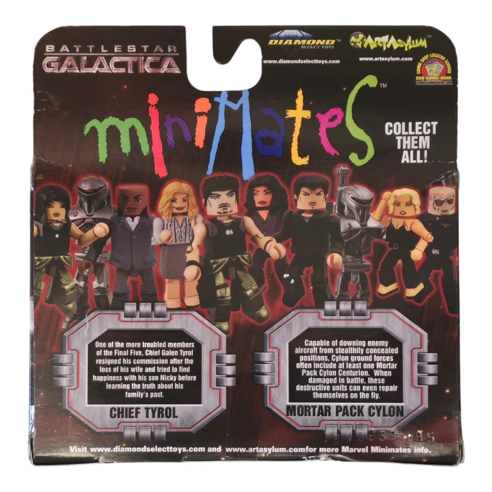 Battlestar Galactica Serie 2 Minimates Paquete de 2: Chief Tyrol & Mortar Cylon ¡NUEVO! Foto 2 de 4