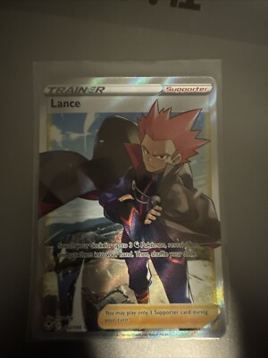 lance pokemon card Lance 192/195 Silver Tempest 2022 Full Art Trainer Pokémon Card TCG