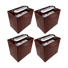  Set of 4 Trojan T-105 6V 225Ah Deep Cycle Battery - HydroLink Compatible