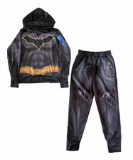 Batman Kids DC ANYDAY HEROES Black Heavy Hoodie Costume Size Medium  Large NWT