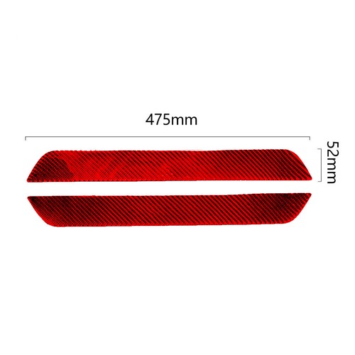 Borde de cubierta de panel de umbral de puerta delantera de fibra de carbono rojo para Tesla Model 3/Y 2017-2022 - Imagen 6 de 12