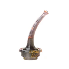 Acrylic Bent Curved Stem Mouthpiece Replacement For Calabash Gourd Tobacco Pipe 