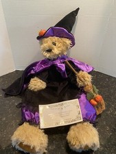 Vintage Brinn  s Barely a Bear Halloween Traditions Animated Witch Bear Plush