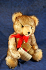 H5 -Vintage Mohair Hermann Teddy Bear, 1986, 75th Anniversary Bear, 15 Inches