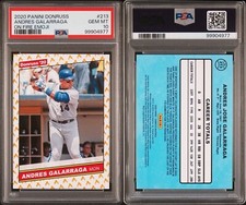 2020 Panini Donruss On Fire Emoji /75 Andres Galarraga Expos PSA 10 POP 1