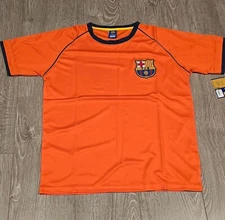 FC Barcelona Official Licensed Poly Shirt Soccer Jersey - Oranage Version 1