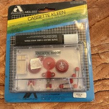 Vintage Cassette Kleen 3 Way Cassette Tape Cleaner MEA-222 Melatone Access