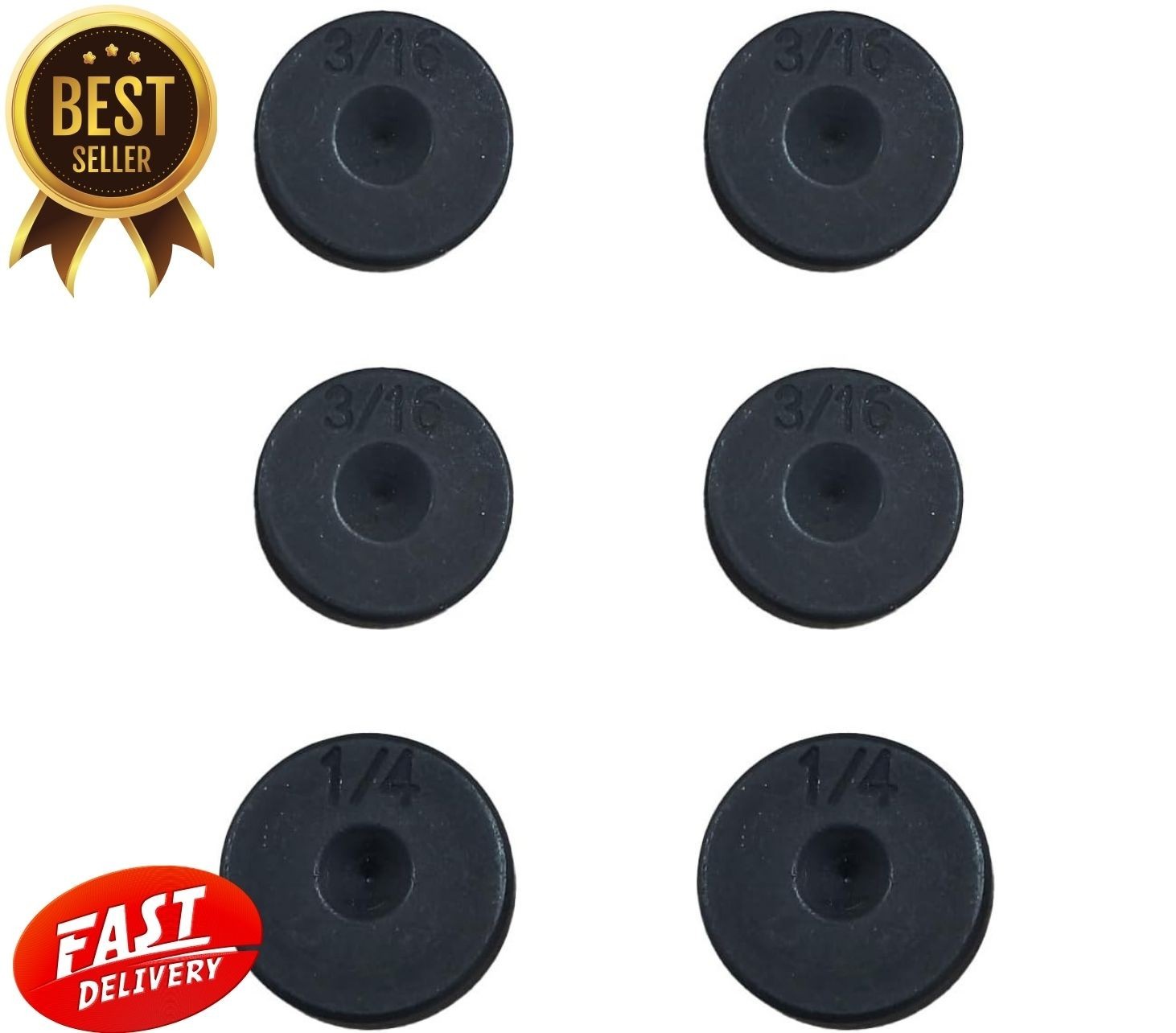 Brake Line Flaring Tool Kit, 6PCS, 3/16" & 1/4" Double Flare Tool for Brake Line