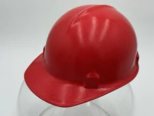Vintage Jackson Products SC-10 Safety Hard Hat Red Fiberglass Clean Hardtop
