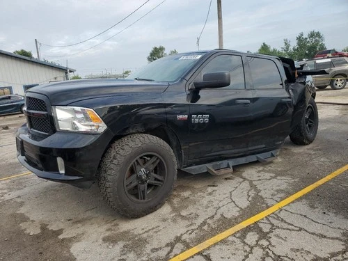 Used Left Door Mirror fits: 2014 Ram Dodge 1500 pickup Power 7x11`` black textur