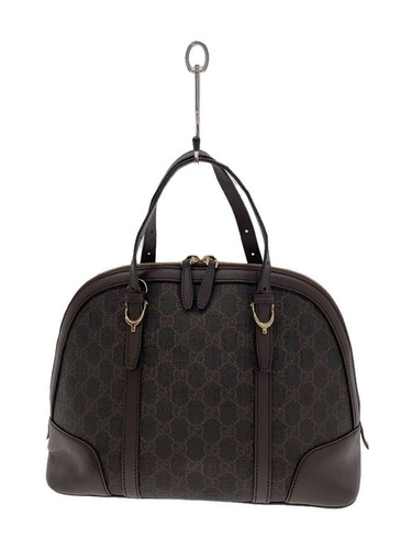 GUCCI Handbag PVC Brown Total Pattern 486623 Used