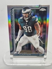 Topps Chrome 2025 Jalen Carter Refractor #250 Philadelphia Eagles