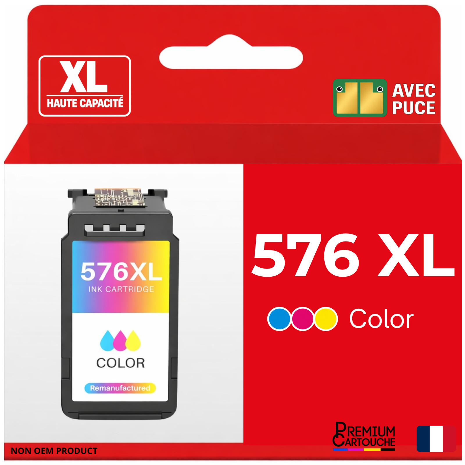 Cartouche CL576XL Canon couleur jet d'encre pour imprimer les dossiers scolaires à la maison