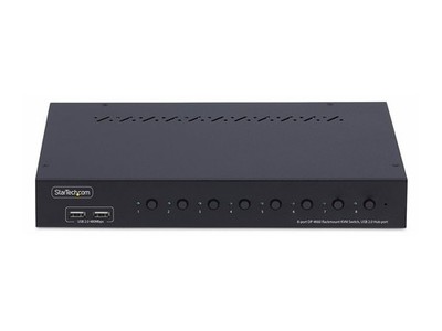 StarTechcom DisplayPort Kvm Switch mit 8-Port Netzwerk Switch R8AD122-KVM-SWITCH