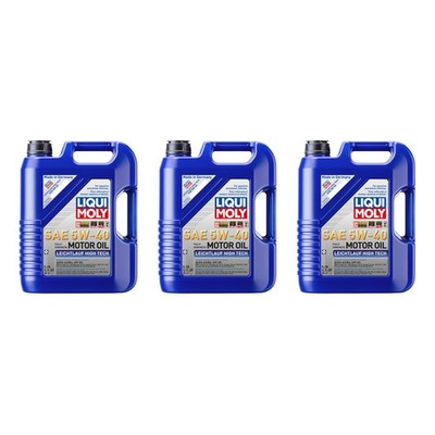 Liqui Moly 15L Engine Motor Oil - Leichtlauf High Tech 5W-40 (3x5L)