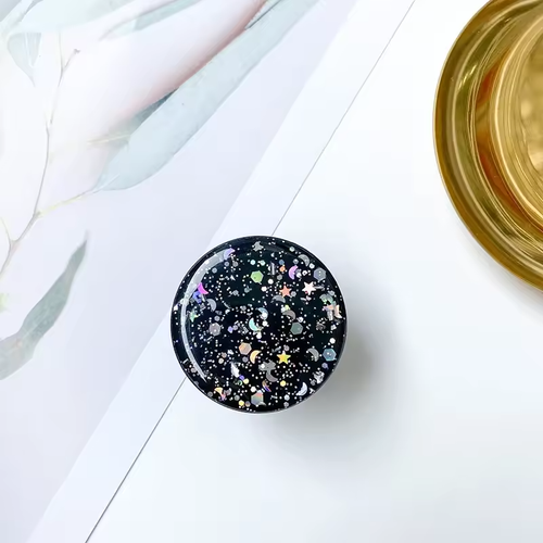 3D Starry Sky Glitter Pop Grip Finger Holder Socket for Phone Tablet Stand - Photo 12 sur 22