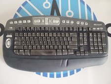 Microsoft Wireless Desktop Elite Keyboard Model 1011 Risers No Receiver/Dongle