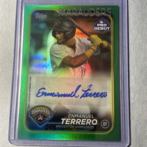 2024 Topps Pro Debut Enmanuel Terrero PD 12 Green Foil Autographs 2024-topps-pro-debut-enmanuel-terrero-pd-12-green-foil-autographs