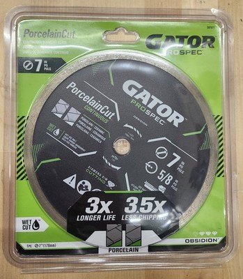 Gator Prospec 7'' Premium porceline/ceramic TILE SAW BLADE - sold at Lowe's