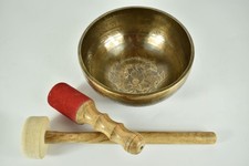 Singing Bowl Engraving - Ganesha - 974 gr. 20 cm - Solar Plexus/Heart - Sound Massage M