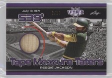 2021 Leaf Lumber Tape Measure Taters Relics Purple /10 Reggie Jackson HOF uk2