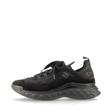 Chanel Coco Mark Matelasse Suede Sneakers 40 Unisex Black G38503 Replaceable cor