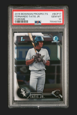 #ad 2016 Bowman Chrome Prospects 1st #BCP17 Fernando Tatis Jr. PSA 10 GEM MT $84.00