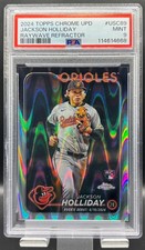 2024 Topps Chrome Update Jackson Holliday RC RayWave Refractor #USC89 PSA 9 MINT