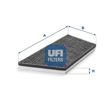 UFI Innenraumfilter 54.194.00 Aktivkohlefilter für SW 2D 206 2E PEUGEOT CC 2A