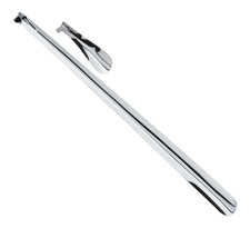 Stabile Metall Schuhanzieher Schuhl&ouml;ffel im 2er Set: 70 cm und 15 cm mit Haken