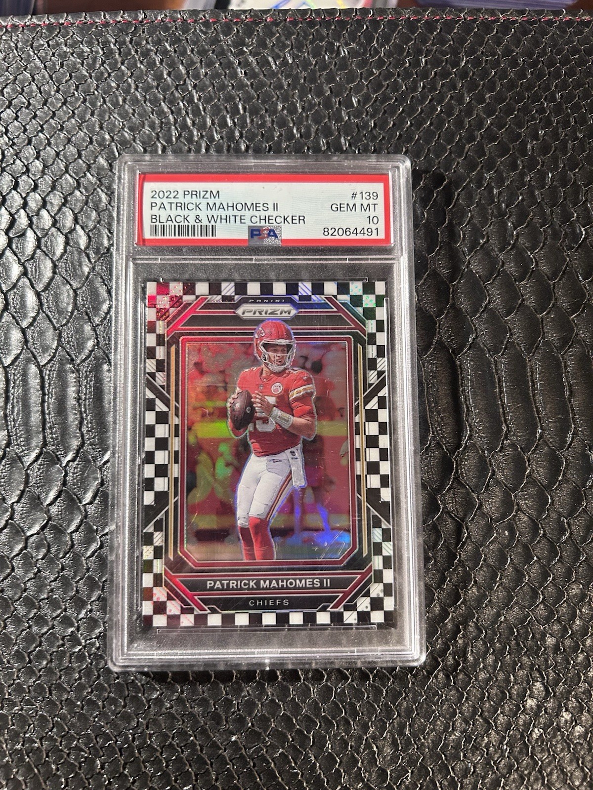 2022 Panini Prizm - Patrick Mahomes II #139 Black & White Checker Prizm
