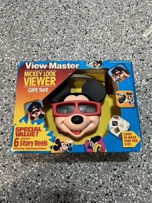 View Master Mickey Look Viewer Gift Set Disney 3D Viewer w 6 Reels