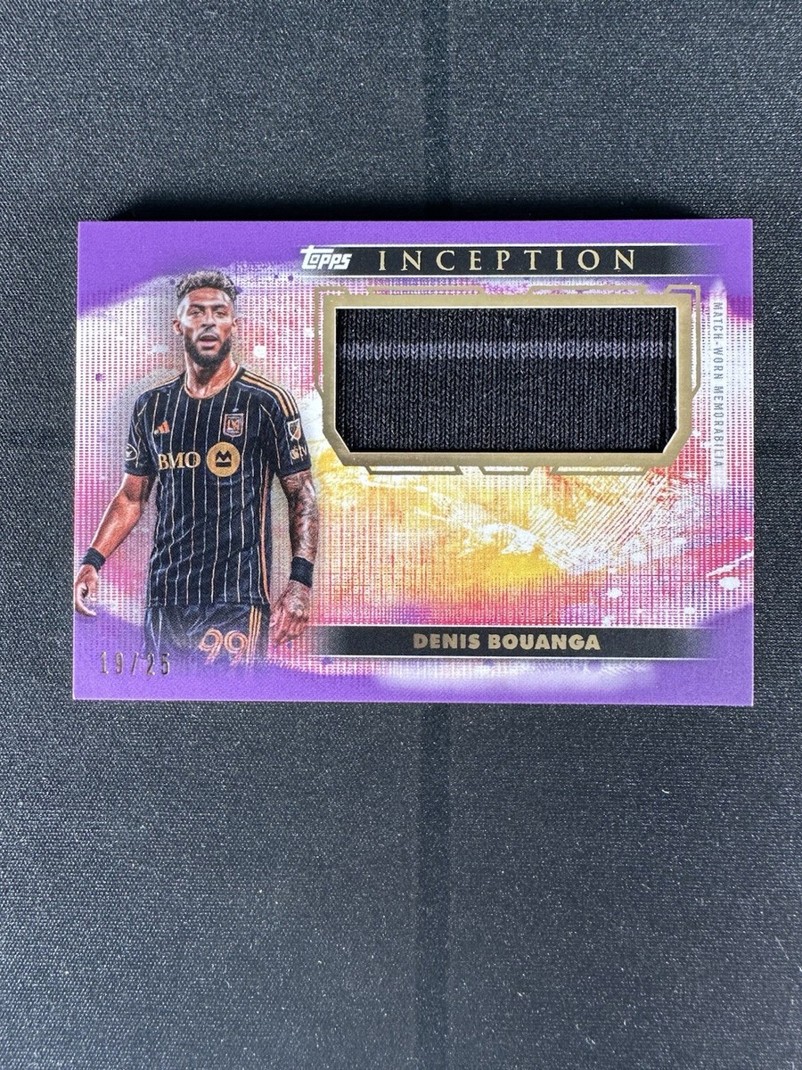 2025 Topps Inception MLS Jumbo Relic Patch Purple 19/25 Denis