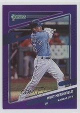 2021 Panini Donruss Holo Purple Whit Merrifield #85 09bu