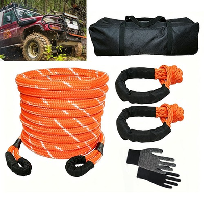 #ad 1quot; x 30#x27; Kinetic Energy Recovery Rope Tow Strap Heavy Duty Snatch Rope W Shackle $66.49
