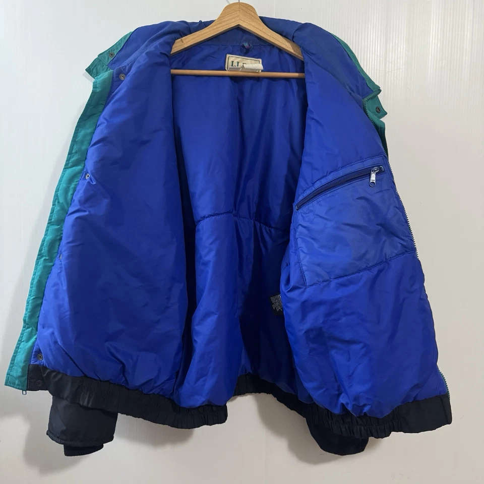 Vintage LL Bean Men’s Thinsulate 3M Jacket Bomber Baggy USA Made XL TALL Black - Image 3 of 4