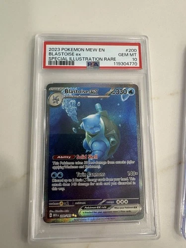 2023 Pokémon Blastoise ex Special Illustration Rare Holo 200/165 PSA 10 Card